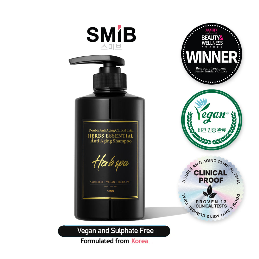 SMiB Anti-Aging Series - Herb Spa Shampoo - Vegan | Scalp First | NO SLS / NO SLES